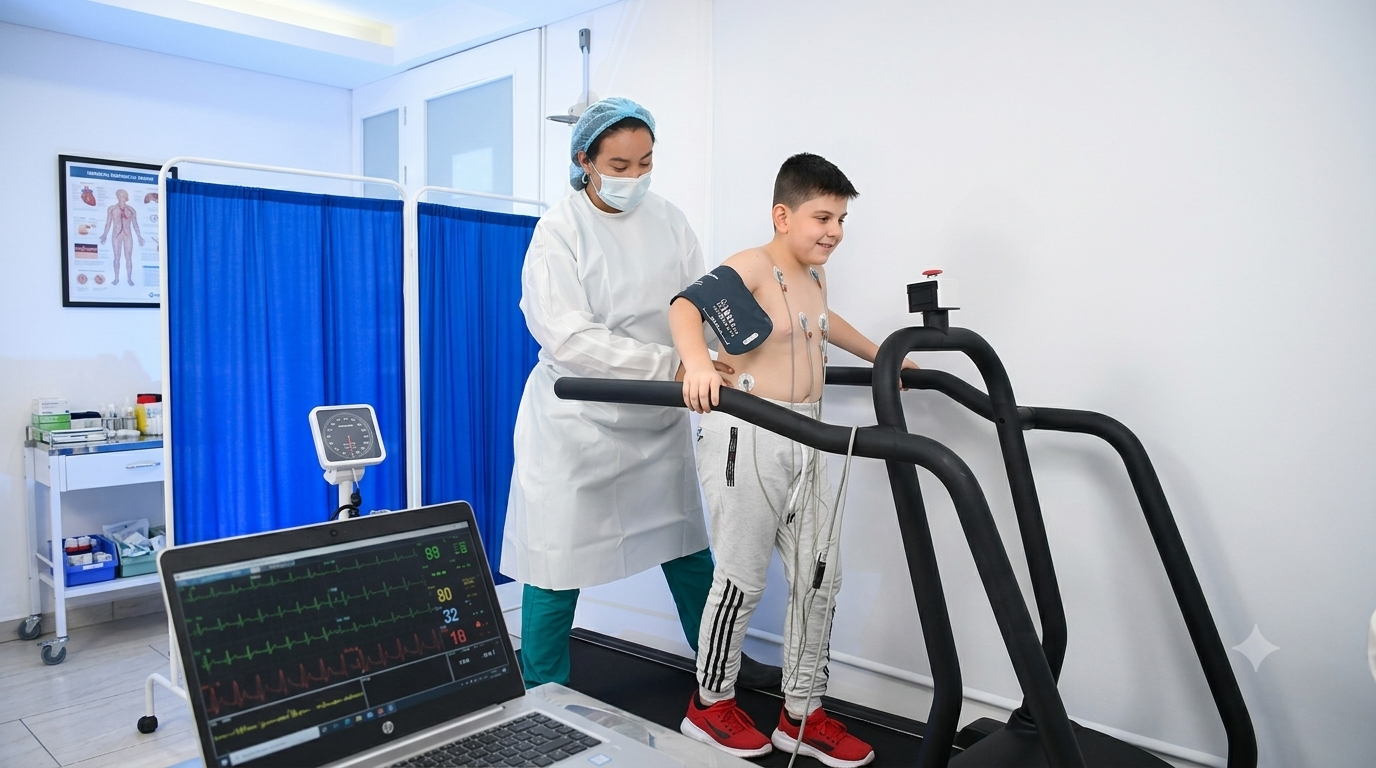 Prueba de esfuerzo en MERAKIDS Medical Center